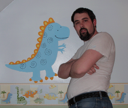 dino mural